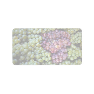 Frukter av mjuka druvor adressetikett