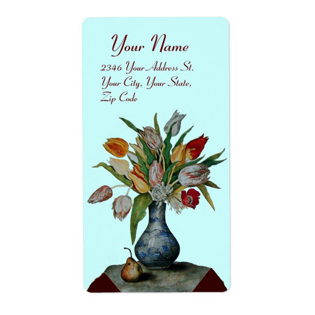 FRUKTER AV SEASON - TULIPS blue Fraktsedel (Framsidan)