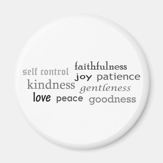 Frukter av spriten, Galatianer 5:22-23 Magnet (Framsidan)