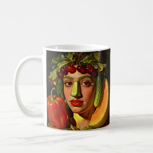 Frukter av uttryck – En surrealistisk porträtt Kaffemugg (Vänster)