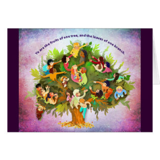 Frukter ett träd hälsningskort