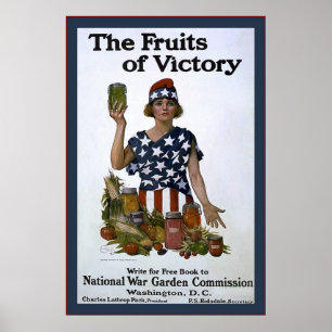 Frukter från Victory~Vintage Världskrig 1 Poster