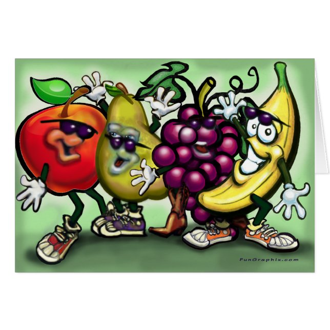 Frukter Hälsningskort (Framsidan Horizontal)