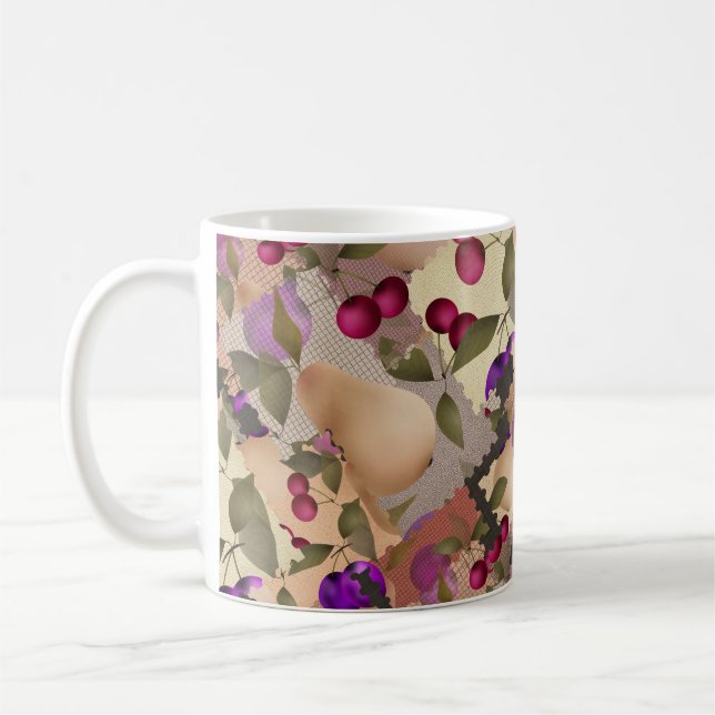 Frukter, lapptäcke kaffemugg (Vänster)