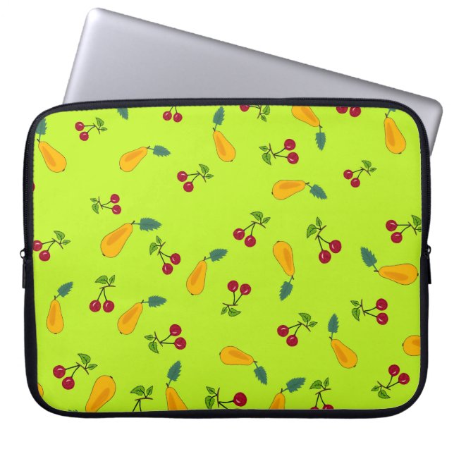 Frukter mönster laptop fodral (Framsidan)