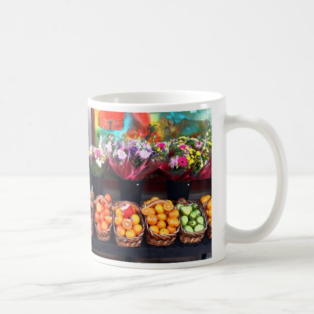 Frukter och blommor kaffemugg (Höger)