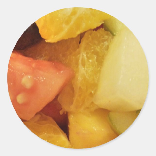 Frukter Runt Klistermärke (Framsida)