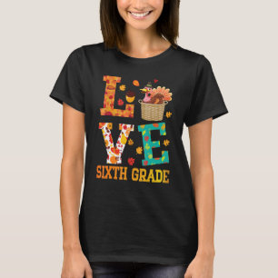 Frukter Turkiet Thanksgiving Lärare Elev KÄRLEK T Shirt