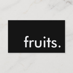 frukter. visitkort