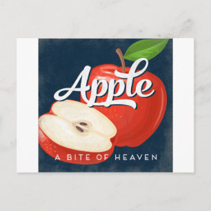 Fruktetikett för äpple-Vintage Vykort