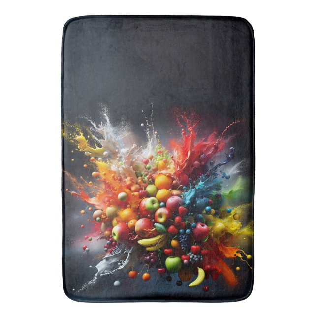 Fruktexplosion Badrumsmatta (Framsidan (Vertikal))