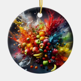 Fruktexplosion Julgransprydnad Keramik