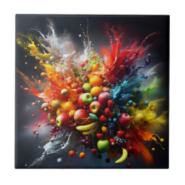 Fruktexplosion Kakelplatta