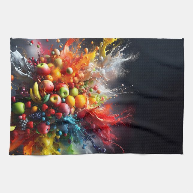 Fruktexplosion Kökshandduk (Horisontell)