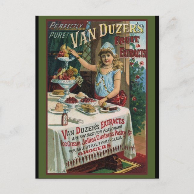 Fruktextrakt, kokande förpackning vykort (Framsida)