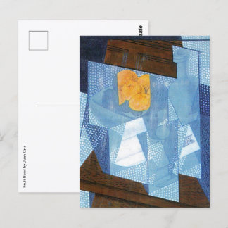 Fruktfat av Juan Gris, Vintage kubism stilleben Vykort