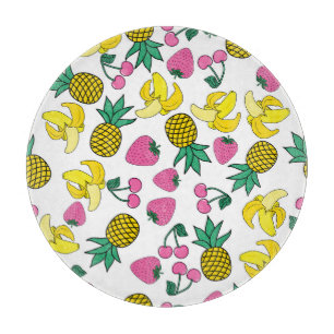 Fruktfiesta: Bananer, ananas, jordgubbar