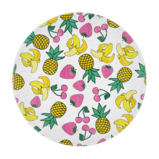 Fruktfiesta: Bananer, ananas, jordgubbar
