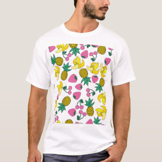 Fruktfiesta: Bananer, ananas, jordgubbar T Shirt