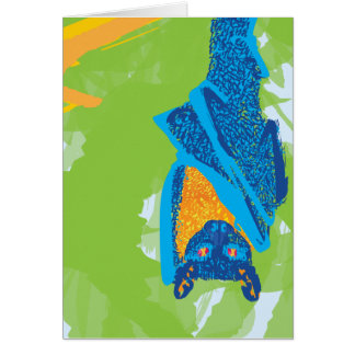 Fruktfladdermöss Hälsningskort