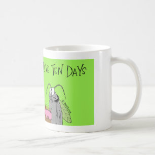 Fruktflugan har 10 dagar kaffemugg