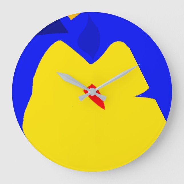 Fruktformad illustration Vägglås Stor Klocka (Framsida)