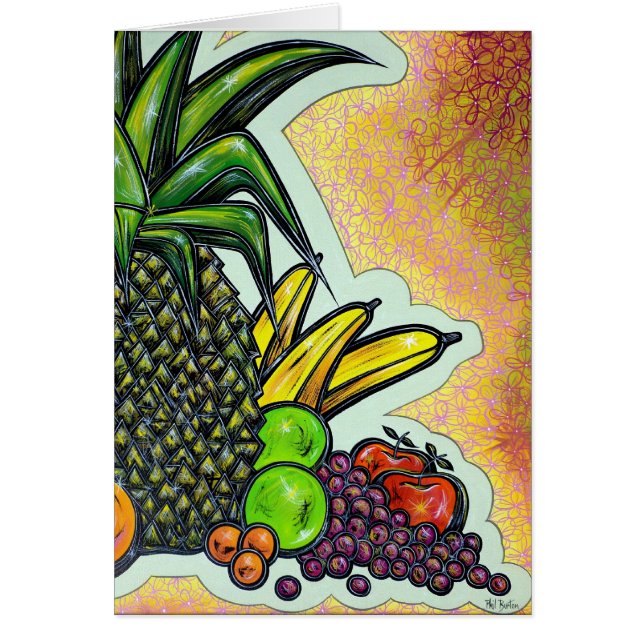 Fruktfröjd Hälsningskort (Framsidan)