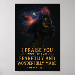 Fruktfullt och underligt smält - Psalm 139:14 Poster