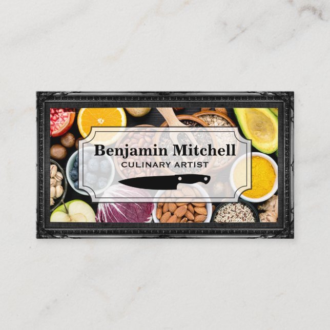 Fruktgrönsaker | Kulturkonstnär | Antique Ram Visitkort (Framsida)