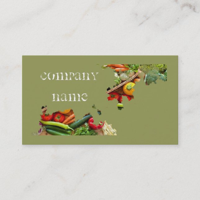 Fruktgrönsaker/sunt liv/vegetariskt kort (Framsida)