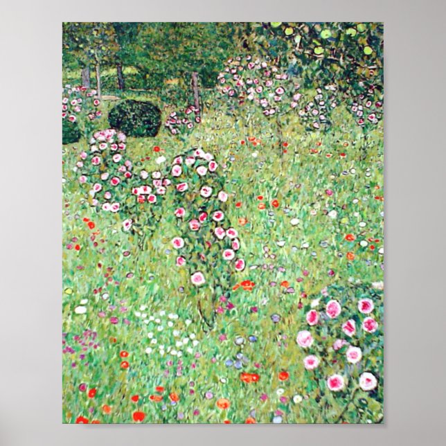 Fruktgrönt med Ro av Gustav Klimt Poster (Framsidan)