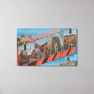 Frukthöjder, Utah - stora brevplatser Canvastryck