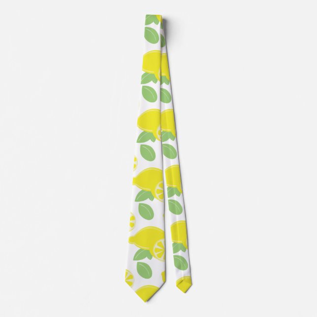 Fruktig citron och citronskivor slips (Framsida)