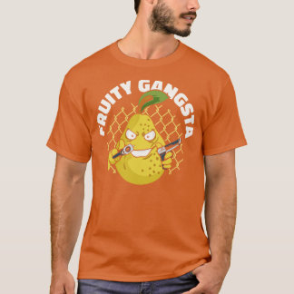 Fruktig Gangsta Fruit Älskare Pear Fresh Fruits Ma T Shirt