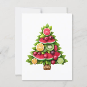 Fruktig Julgran Healthy Helgdag Design Vykort