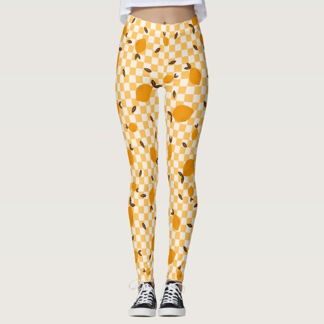 Fruktig orange leggings (Framsida)