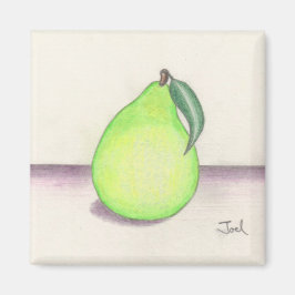 FRUKTIG PEAR-magnet (kvadrat) Magnet