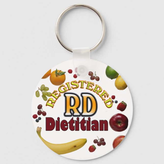 FRUKTIG RD - REGISTRERAD DIETITIAN NYCKELRING (Framsida)
