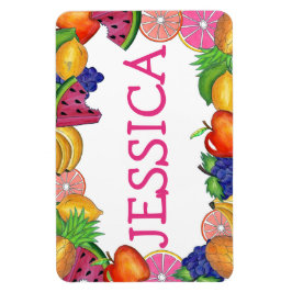 Fruktig Roligt Grapes Lemon Lime Watermelon Apple Magnet