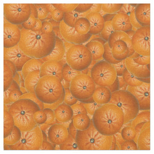 Fruktig Roligt - Tangerine Skriv ut Mönster Tyg