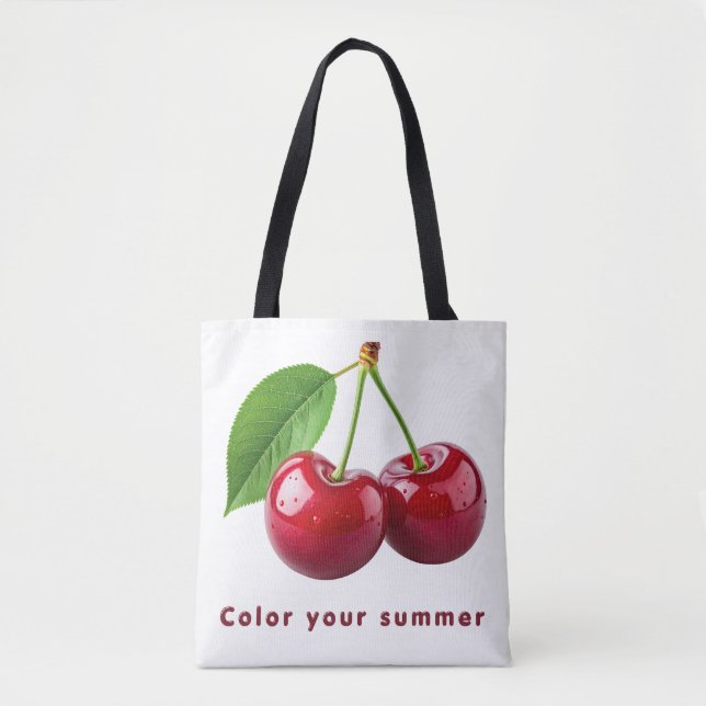 Fruktig sommarshoppingväska tygkasse (Framsida)