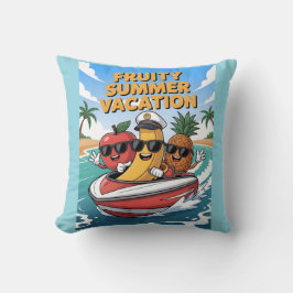 Fruktig sommaruppehåll kudde