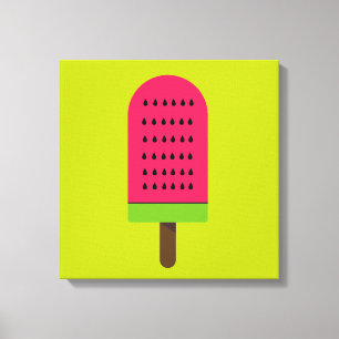 Fruktig vattenmelon för popsicle canvastryck