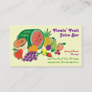 Fruktiga fruktsaftpub & Smoothies_Totally Visitkort