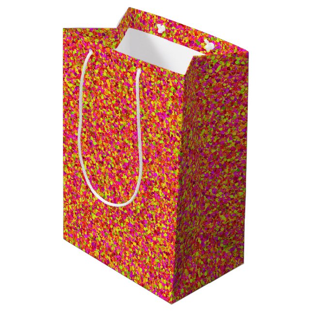 Fruktiga Glitter Dots-GIFT BAG M (Baksidan Vinklad)