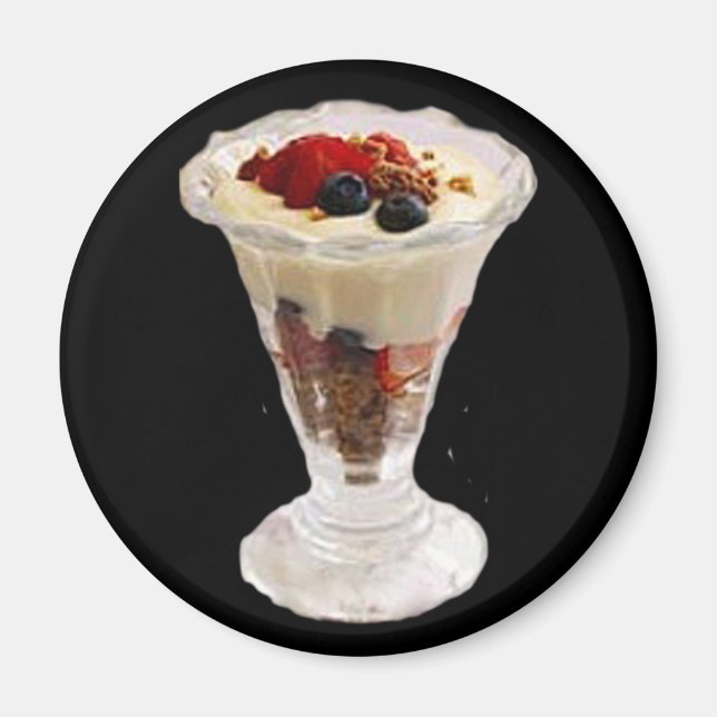 Fruktiga italienska Sundae Magnet (Framsidan)
