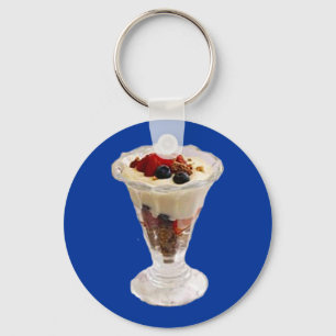 Fruktiga italienska Sundae Nyckelring