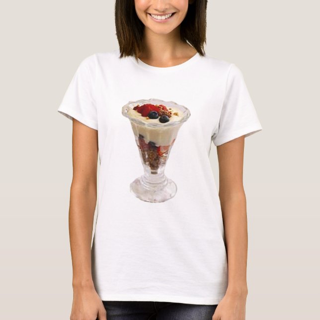 Fruktiga italienska Sundae Tee Shirt (Framsida)