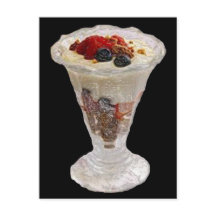 Fruktiga italienska Sundae