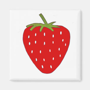 Fruktiga jordgubbsbär magnet